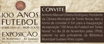 Exposição 100 anos futebol Torres Novas
