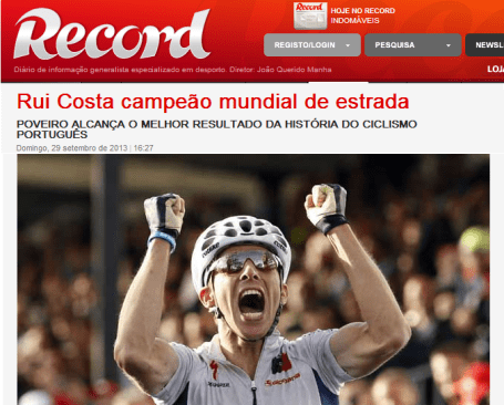 Rui Costa - Record